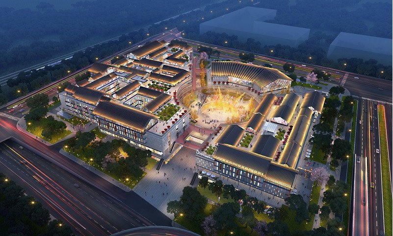 Latest company case about The 184000 ㎡ Luoyang Dahehui Project Chooses To Use Haobang TPO Waterproof Membrane And Composite Metal Roof System 