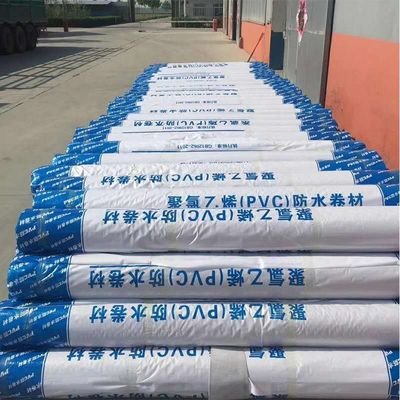 China Strong Impact Resistance Pvc Sheet Waterproof Membrane FLeece Backed High Tensile Strength