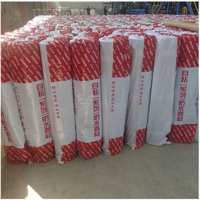 China Basement 1m Width Self Adhering Sheet Waterproofing With Low Temperature Flexibility No Crack At -20°C -4°F