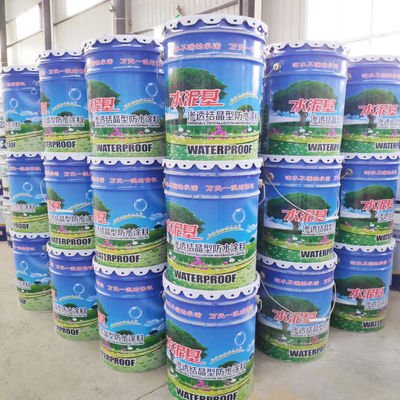 China Durable White Cement Based Waterproof Coating Permeable For Tunnels Water Pools