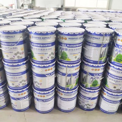 China Emulsified Asphalt Water Based Polymers Fluid Applied Roofing Membrane 2 Mm Crack Bridging Ability