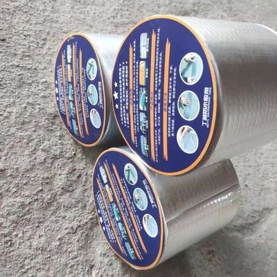 China 1.2mm Reinforced Butyl-Aluminum Roll  Integrated Sealing System for Old Steel Roof Renewal