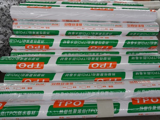 Good price Fiber Reinforced TOP Excellent high and low temperature performance Old roof renovation Multi-Layer TPO Roofing Membrane online