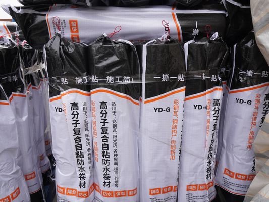 China Peel And Stick Self Adhesive Rolled Roofing WP Roll For Sound / Heat Insulated Color Steel Tiles