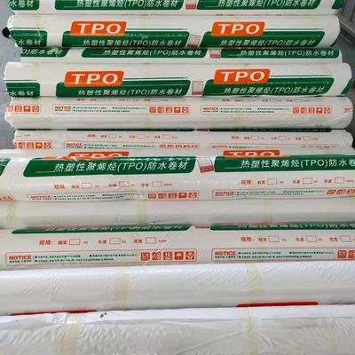 Fully Adhered TPO Waterproof Membrane 1.5mm For Renovation Of Old Steel Roofs