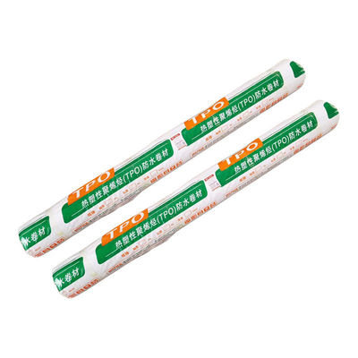 High Polymer TPO Waterproof Membrane Sheet Weldable  With High UV Resistance Reinforce