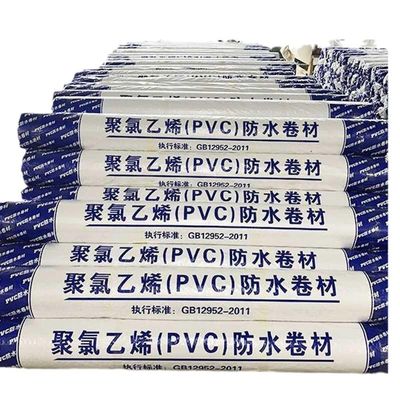 Pvc Single Ply Membrane Waterproof Sheet Fleece Backed For Plat Roof Pvc Sheet Membrane