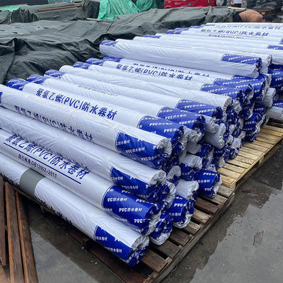 Waterproof White Pvc Roofing Membrane 20m Length 1.2mm Or 1.5mm Or 2.0mm Chemical Resistance