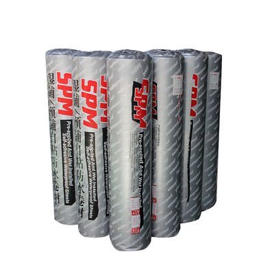 Black Waterproofing Membrane Self Adhesive Longitudinal Elongation At Break ≥250%