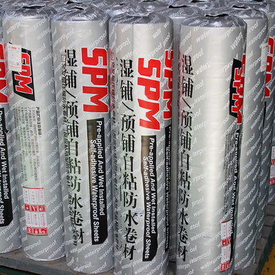High Tensile Strength Bitumen Self Adhesive Sheet Membrane1.5mm Thick For Industrial Building Roofs