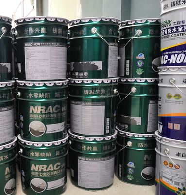 20kg/Barrel Gray/Black Liquid Waterproof Membrane (1mm, 1.5kg/㎡) for Basements