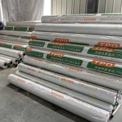 Highly Durable Tpo Membrane Waterproofing Weldable Easy To Construct For Steel Roofing