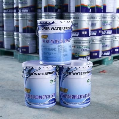 Liquid PU Waterproofing Coating Spray / Scrape Strong Film Forming Elasticity