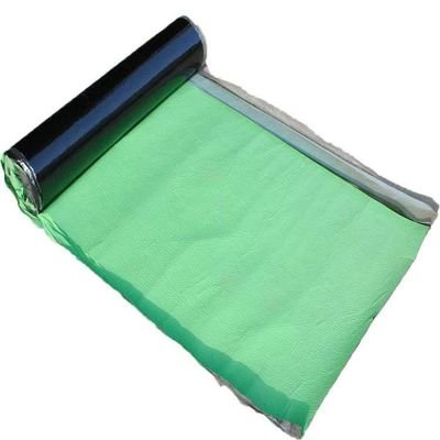 Waterproof Self Adhesive Bitumen Sheet 800000㎡ Cap 1m W, 1.5mm T Asphalt Waterproof Membrane