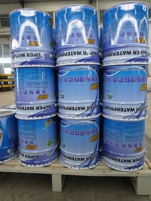 25kg/Barrel Iron Red Thixotropic Polyurethane Waterproofing Coating For Vertical Surfaces