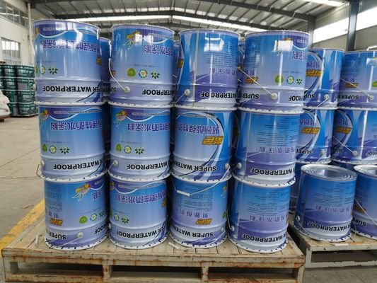 Blue Polyurethane Waterproof Coating For Bldg Basements Easy Construction Sprayable