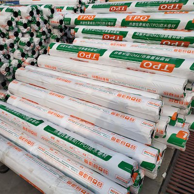 Superior Resilient TPO Membrane Waterproofing Fusible Effortless to Install for Metal Roofs