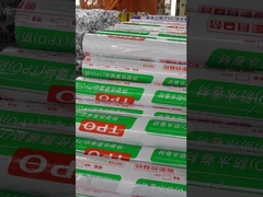 1.2mm o 1.5mm o 2.0mm de espesor TPO membrana impermeable para techos plantados Resistencia química